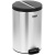 Ведро-контейнер для мусора (урна) OfficeClean Professional Original, 12л, корпус нержавеющая сталь, крышка из пластика, хром