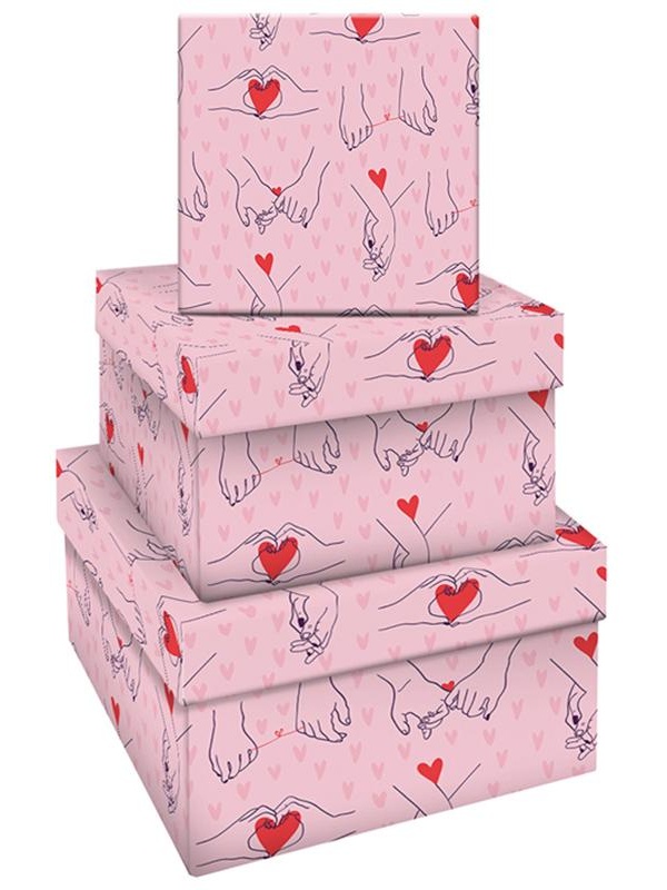 Набор квадратных коробок 3в1, MESHU 