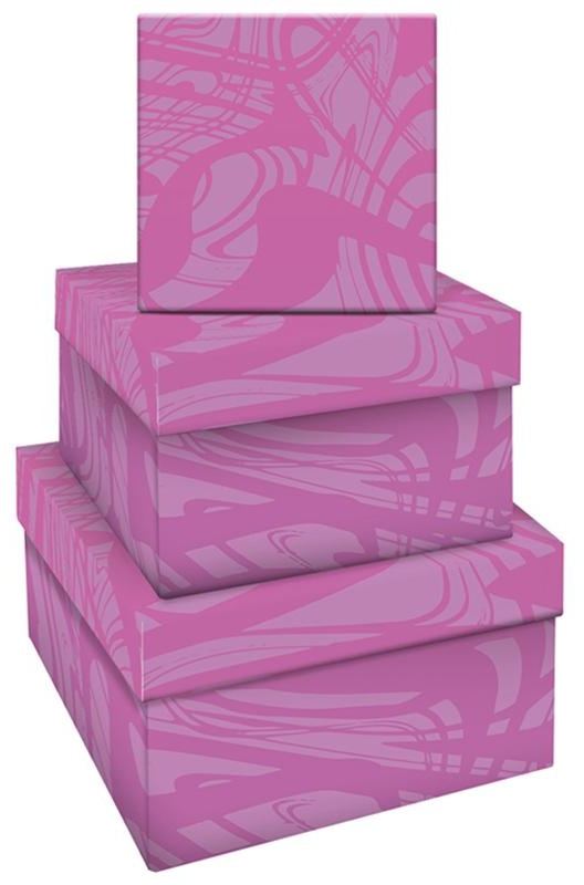 Набор квадратных коробок 3в1, MESHU 