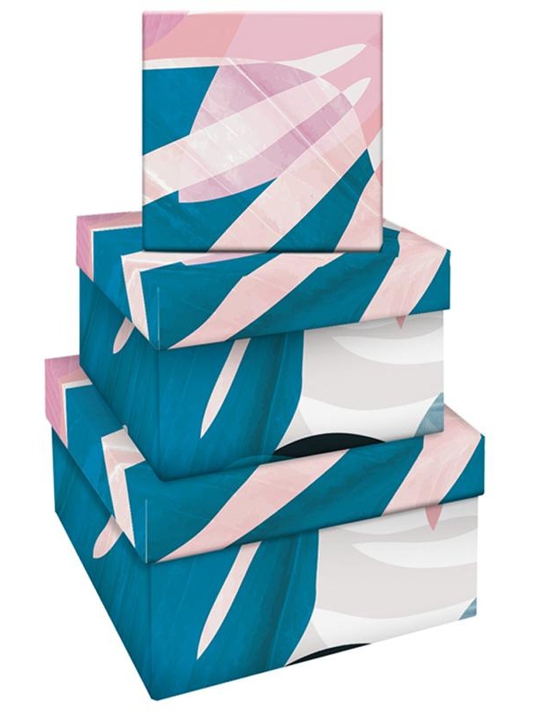 Набор квадратных коробок 3в1, MESHU 