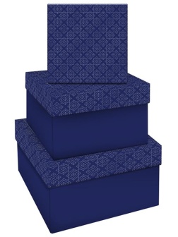 Набор квадратных коробок 3в1, MESHU 