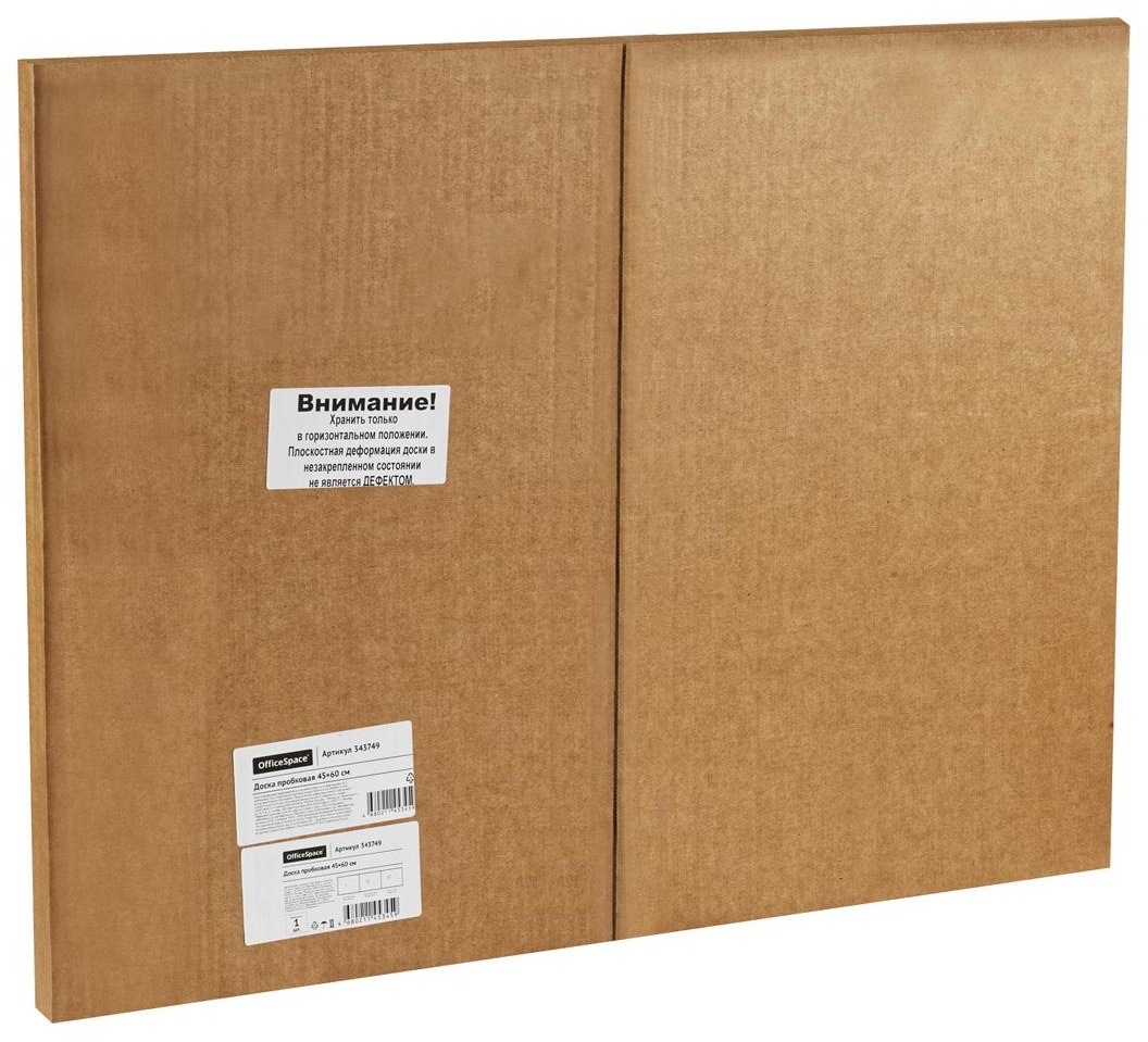 Доска пробковая OfficeSpace, 45*60см, алюминиевая рамка