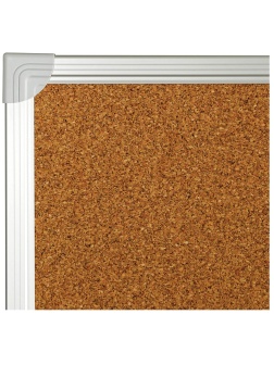 Доска пробковая OfficeSpace, 90*120см, алюминиевая рамка