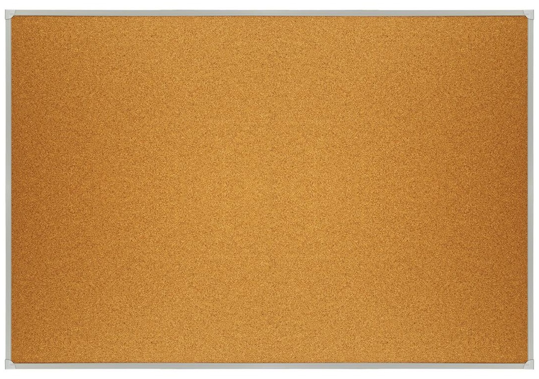 Доска пробковая OfficeSpace, 100*150см, алюминиевая рамка