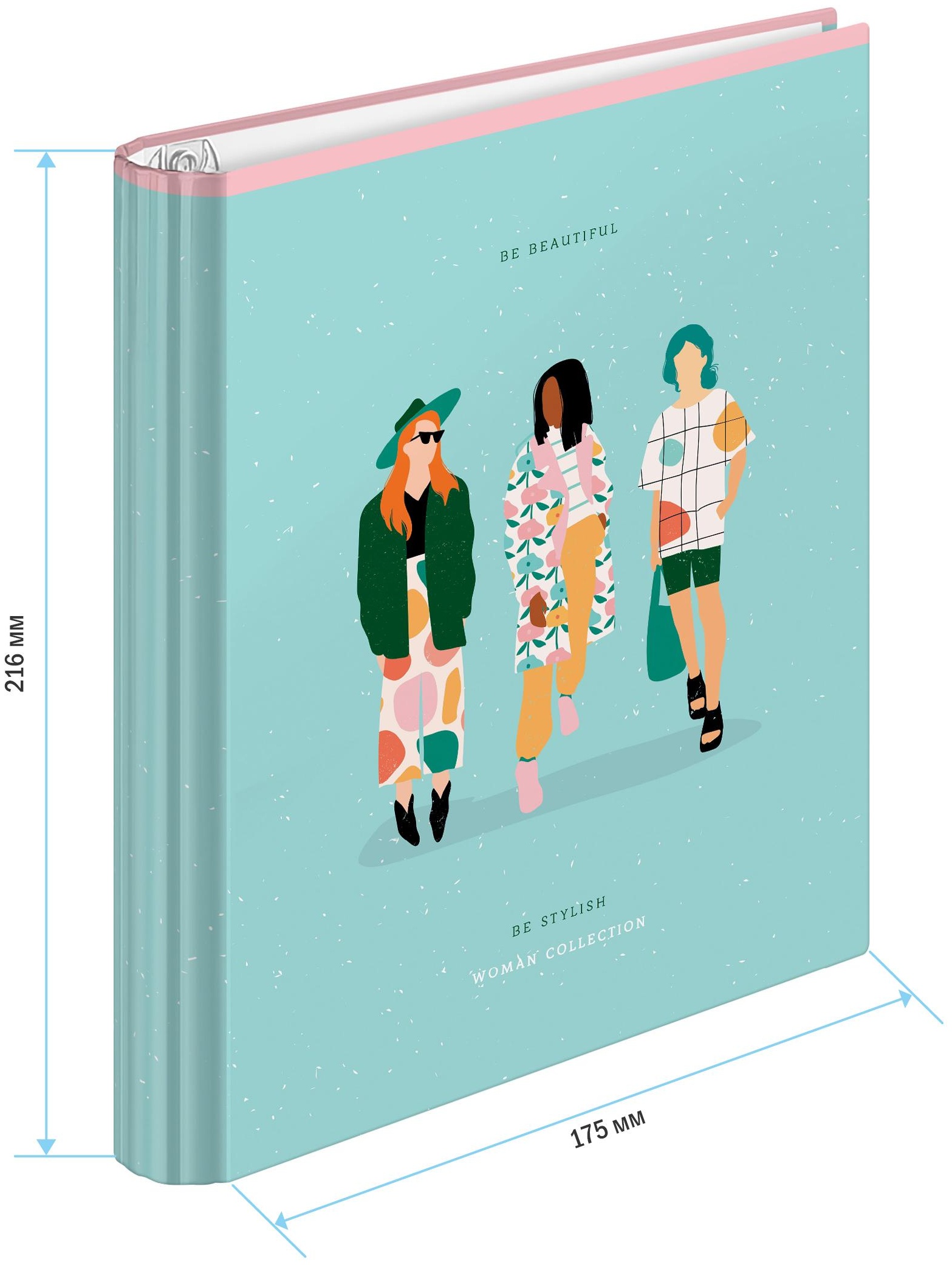 Тетрадь на кольцах А5, 120л., 7БЦ, ArtSpace 