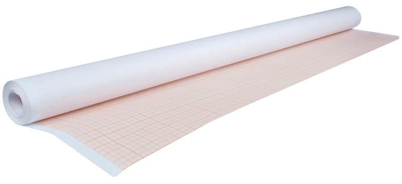 Бумага масштабно-координатная OfficeSpace, 640мм*10м, оранжевая