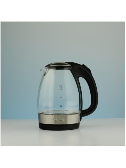 Чайник электрический Scarlett SC-EK27G91, 1,7л, 2200Вт, с подсветкой, стекло/пластик