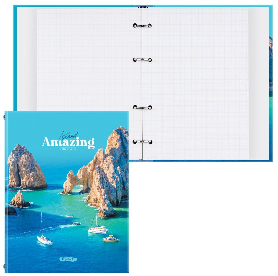 Тетрадь на кольцах А5, 120л., BG 