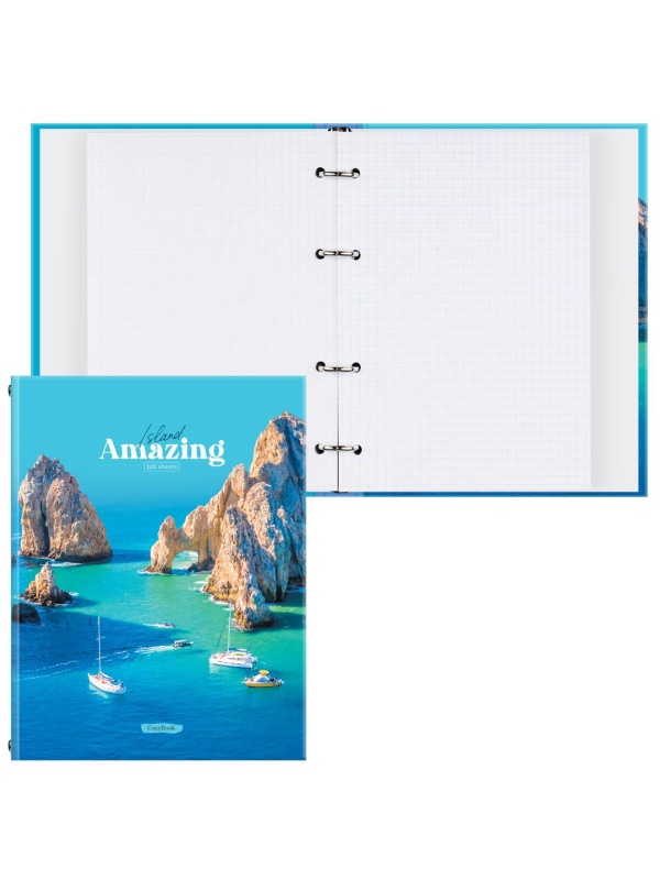 Тетрадь на кольцах А5, 120л., BG 