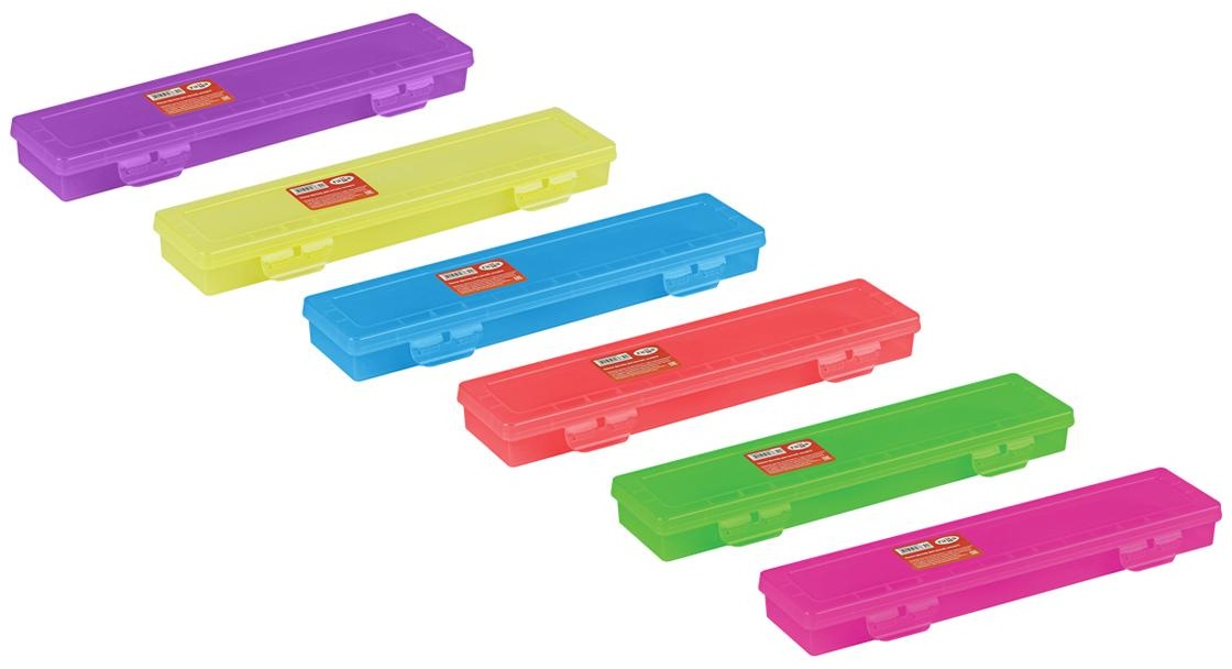 Пенал-футляр для кистей Гамма, 350*90*35мм, пластик, ассорти