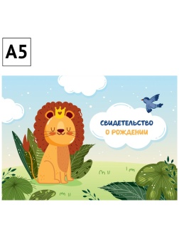 Папка адресная Свидетельство о рождении OfficeSpace 