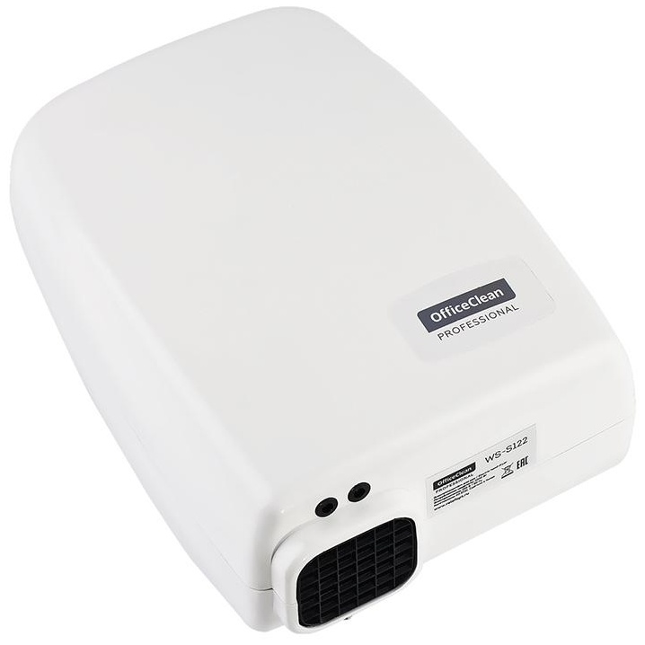 УЦЕНКА-Электросушитель для рук OfficeClean Professional, 1000Вт, сенсорный, белый, ABS-пластик