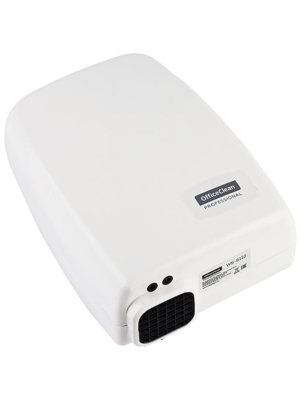 УЦЕНКА-Электросушитель для рук OfficeClean Professional, 1000Вт, сенсорный, белый, ABS-пластик