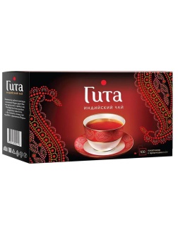 Чай Принцесса Гита, черный, 100 пакетиков по 2г