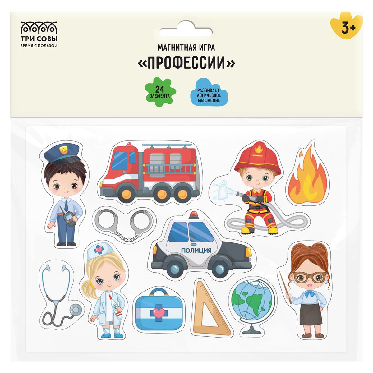 Игра развивающая на магнитах ТРИ СОВЫ 