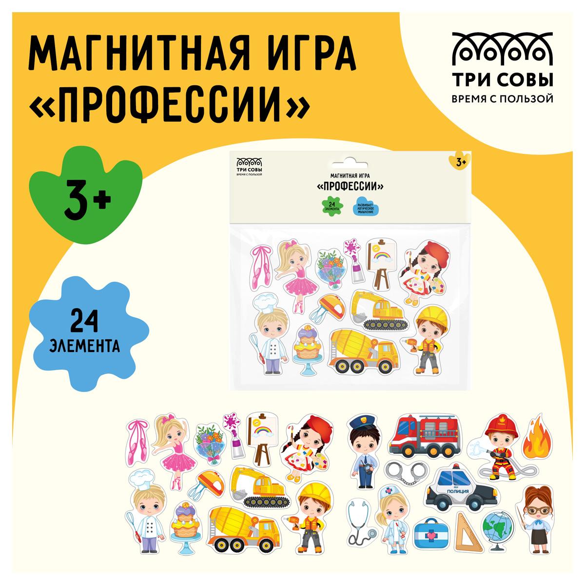 Игра развивающая на магнитах ТРИ СОВЫ 