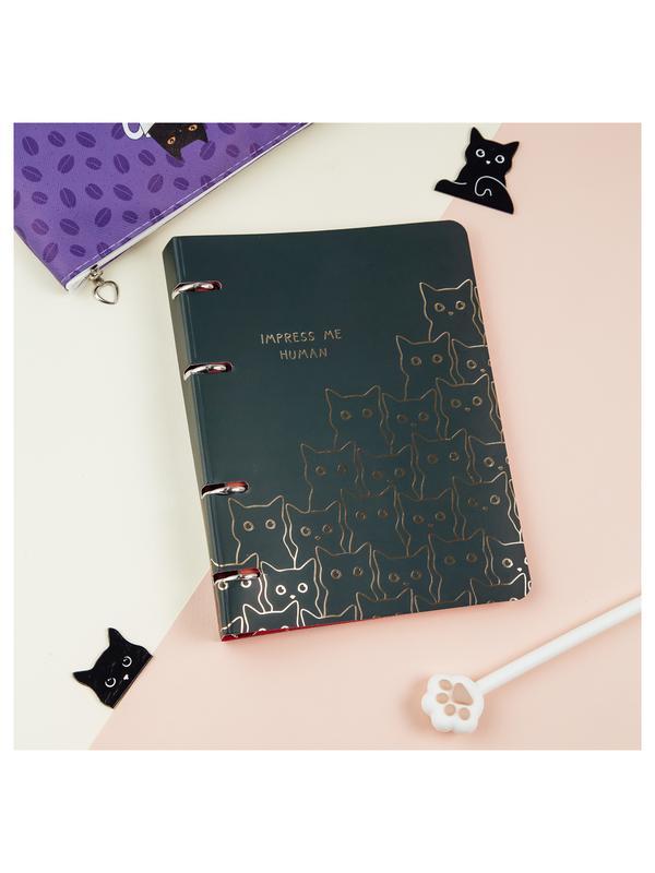 Тетрадь на кольцах А5, 100л., MESHU 