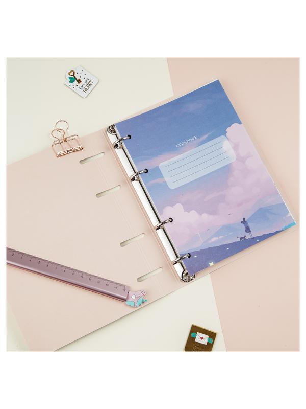 Тетрадь на кольцах А5, 100л., MESHU 