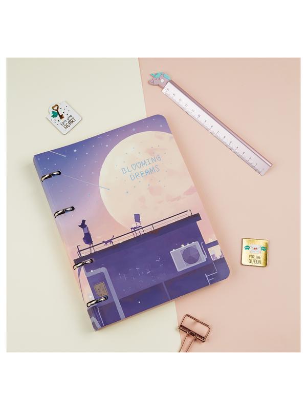 Тетрадь на кольцах А5, 100л., MESHU 