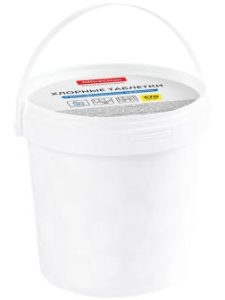 Хлорные таблетки OfficeClean Professional, с дезинфицирующим эффектом, ведро, 370 табл.