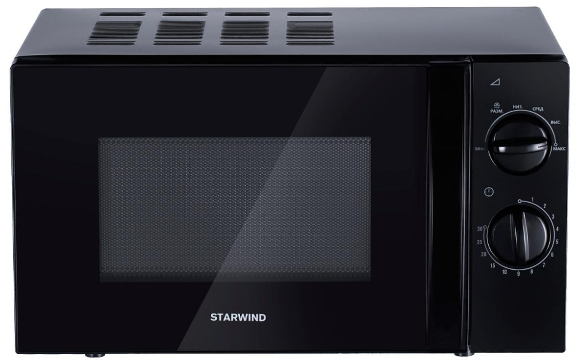 Микроволновая печь Starwind SMW2320, 20л, 700Вт, механическое управление, черная