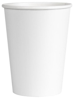 Стаканы одноразовые OfficeClean 300мл, набор 50шт., бумажные однослойные, белые, хол/гор