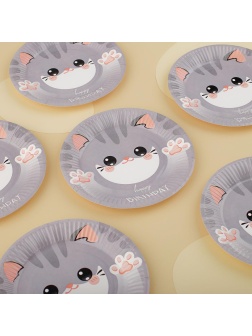 Тарелки бумажные MESHU 