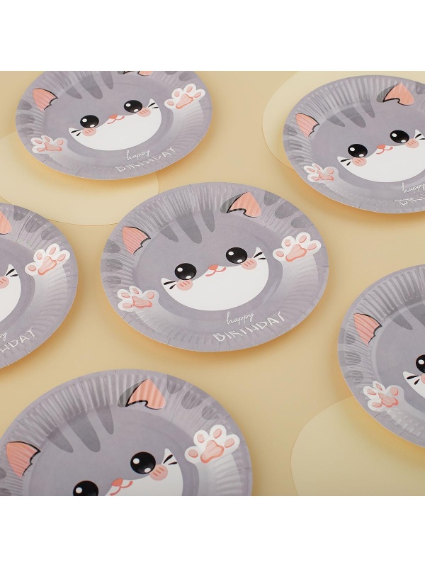 Тарелки бумажные MESHU 