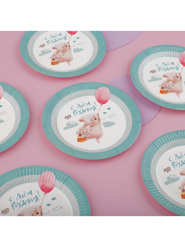 Тарелки бумажные MESHU 