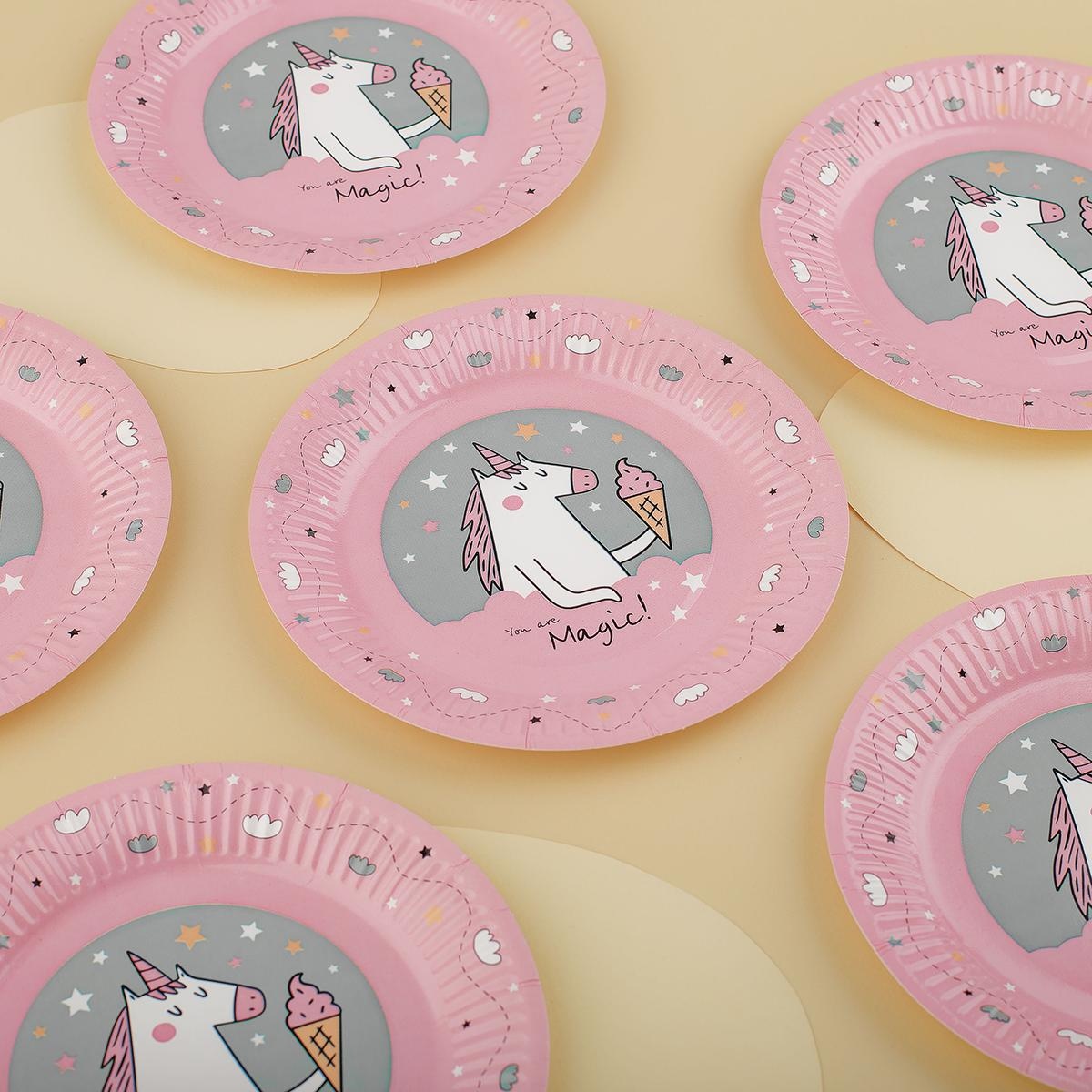 Тарелки бумажные MESHU 