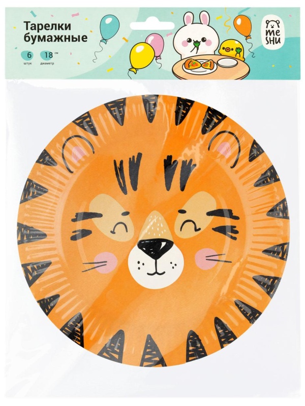 Тарелки бумажные MESHU 