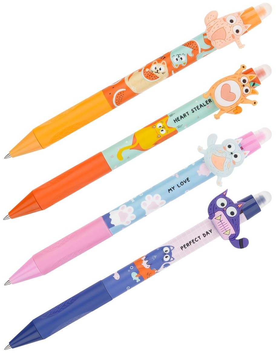 Ручка гелевая стираемая автоматическая MESHU 