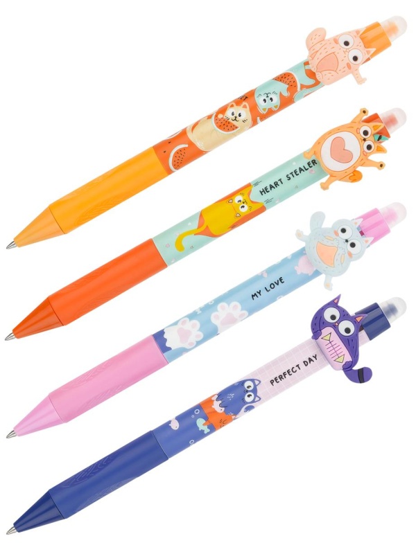 Ручка гелевая стираемая автоматическая MESHU 