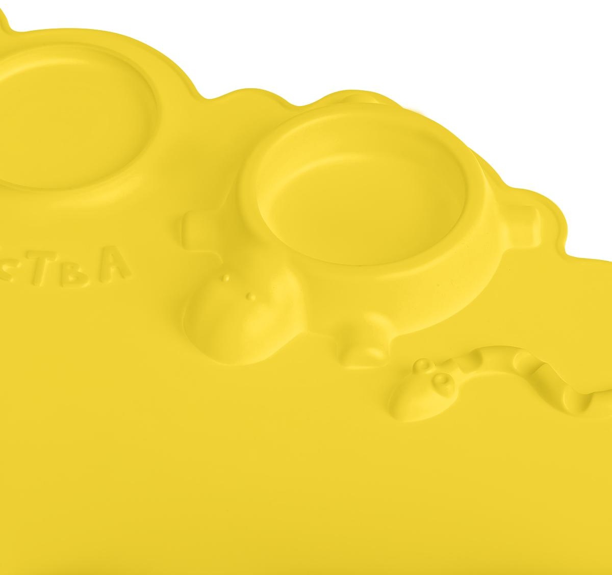 Коврик для творчества Мульти-Пульти силиконовый, желтый, 415*370мм, европодвес