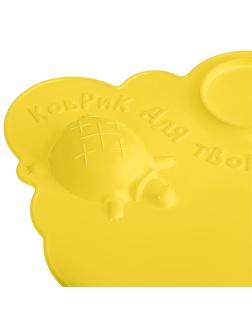 Коврик для творчества Мульти-Пульти силиконовый, желтый, 415*370мм, европодвес