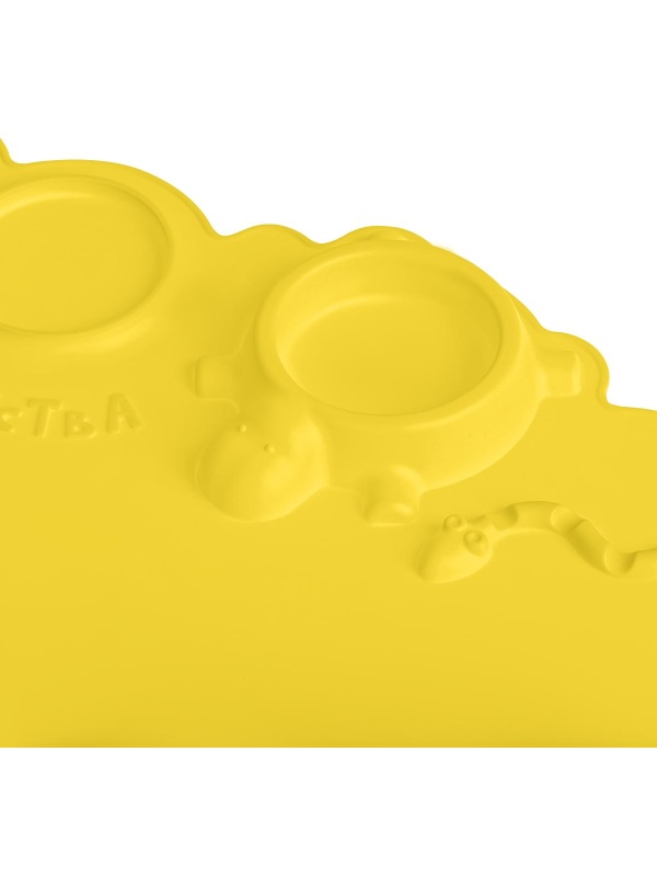 Коврик для творчества Мульти-Пульти силиконовый, желтый, 415*370мм, европодвес