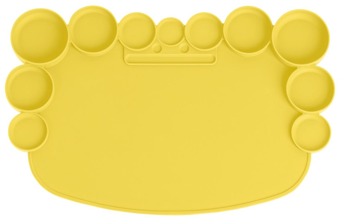 Коврик для творчества Мульти-Пульти силиконовый, желтый, 345*230мм, европодвес