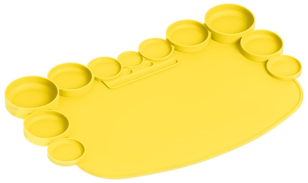 Коврик для творчества Мульти-Пульти силиконовый, желтый, 345*230мм, европодвес