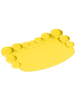 Коврик для творчества Мульти-Пульти силиконовый, желтый, 345*230мм, европодвес