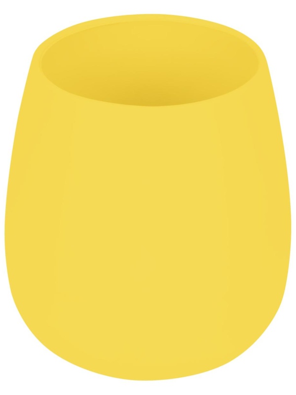 Стаканчик для рисования Мульти-Пульти силиконовый желтый, 290мл, европодвес