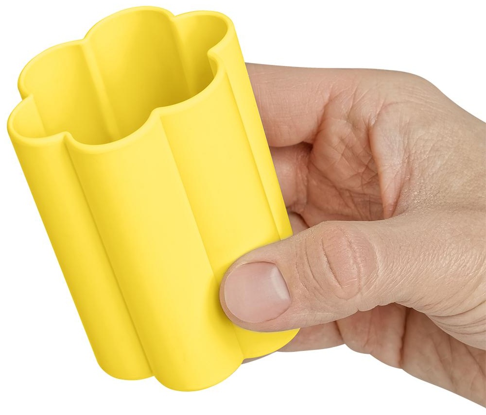 Стаканчик для рисования Мульти-Пульти силиконовый фигурный желтый, 160 мл, европодвес
