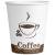 Стаканы одноразовые OfficeClean 250мл, набор 50шт., бумажные однослойные, с печатью, Coffee, хол/гор