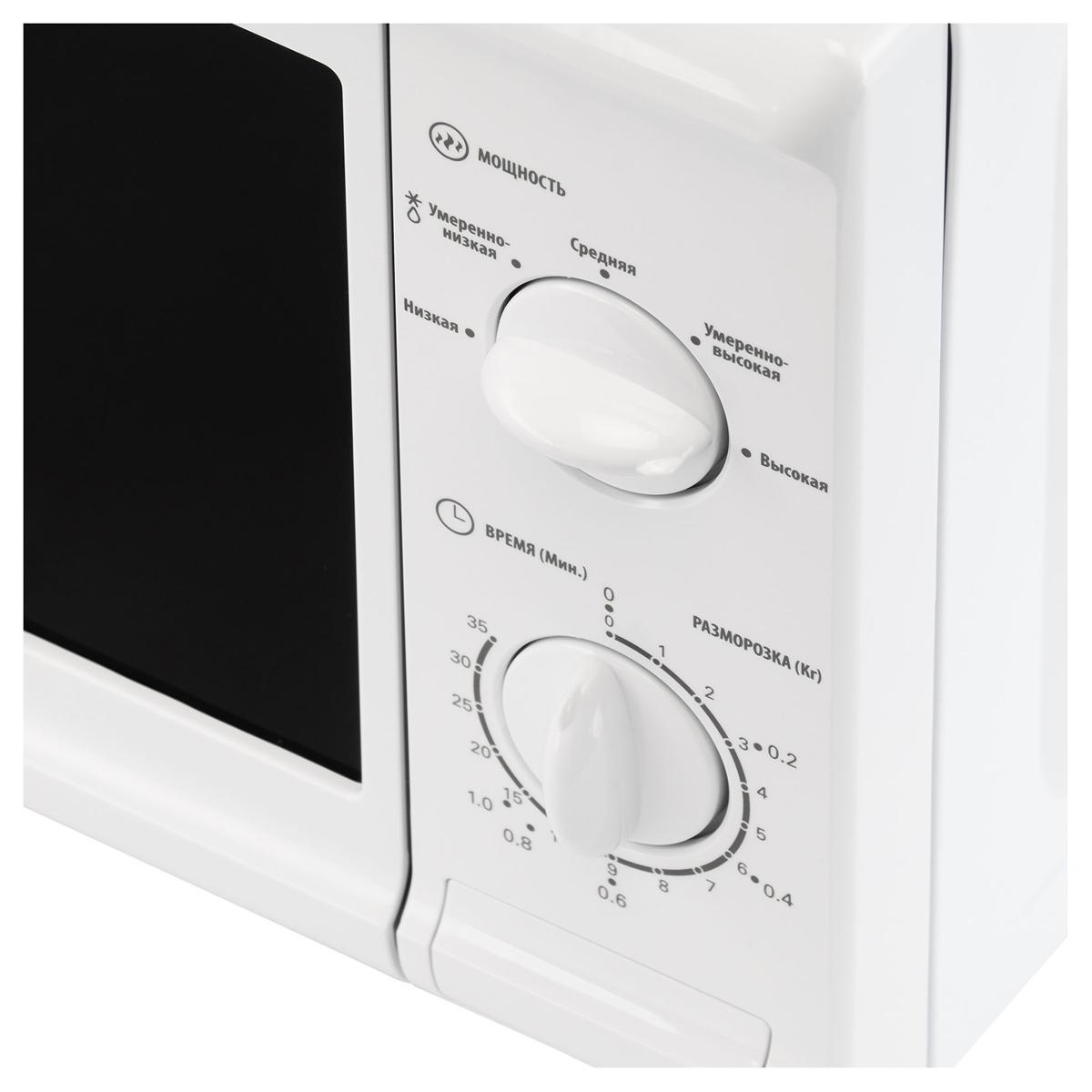 Микроволновая печь Starwind SWM5920, 20л, 700Вт, механическое управление, белая