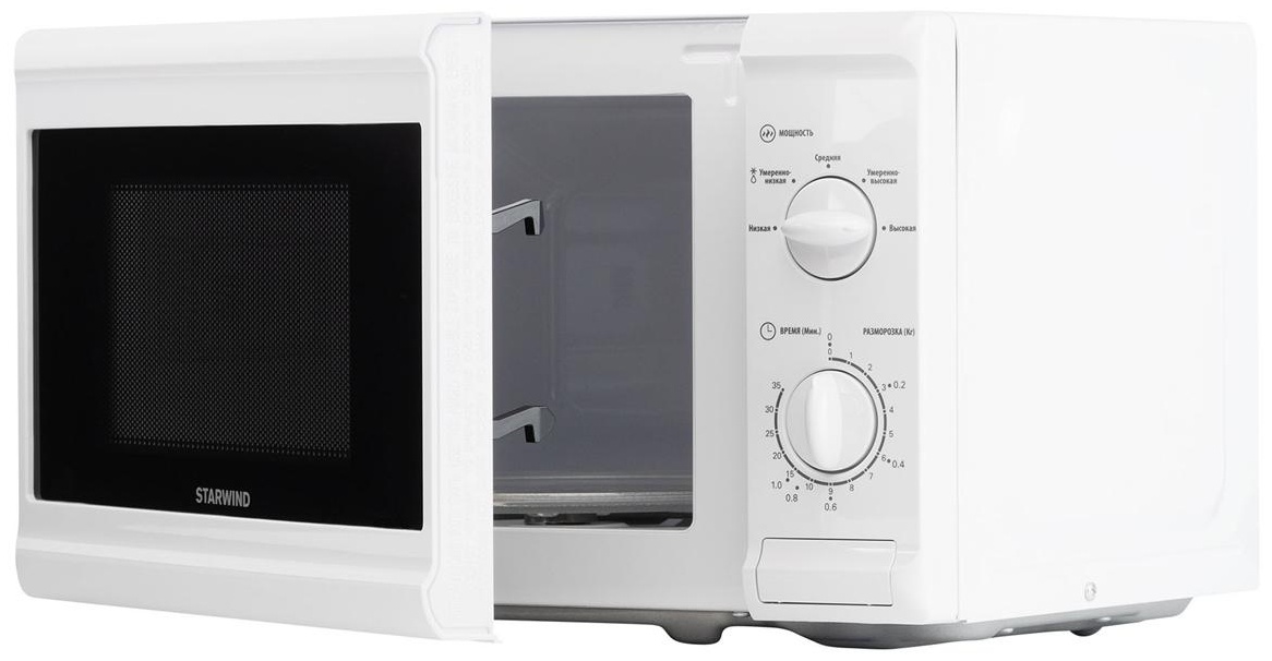 Микроволновая печь Starwind SWM5920, 20л, 700Вт, механическое управление, белая