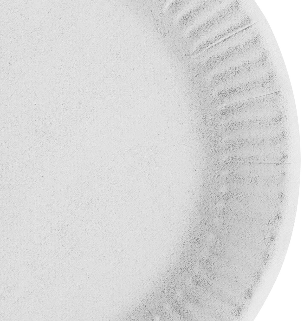 Тарелки одноразовые бумажные OfficeClean, набор 100шт., белые мелованные, 180мм