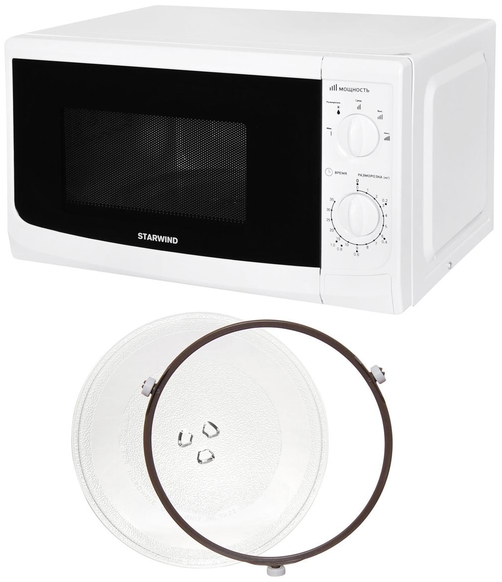 Микроволновая печь Starwind SWM5620, 20л, 700Вт, механическое управление, белая
