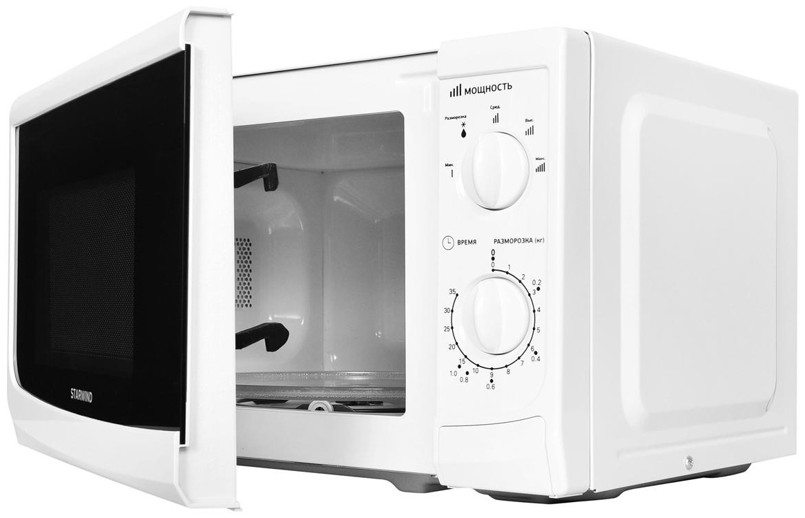 Микроволновая печь Starwind SWM5620, 20л, 700Вт, механическое управление, белая