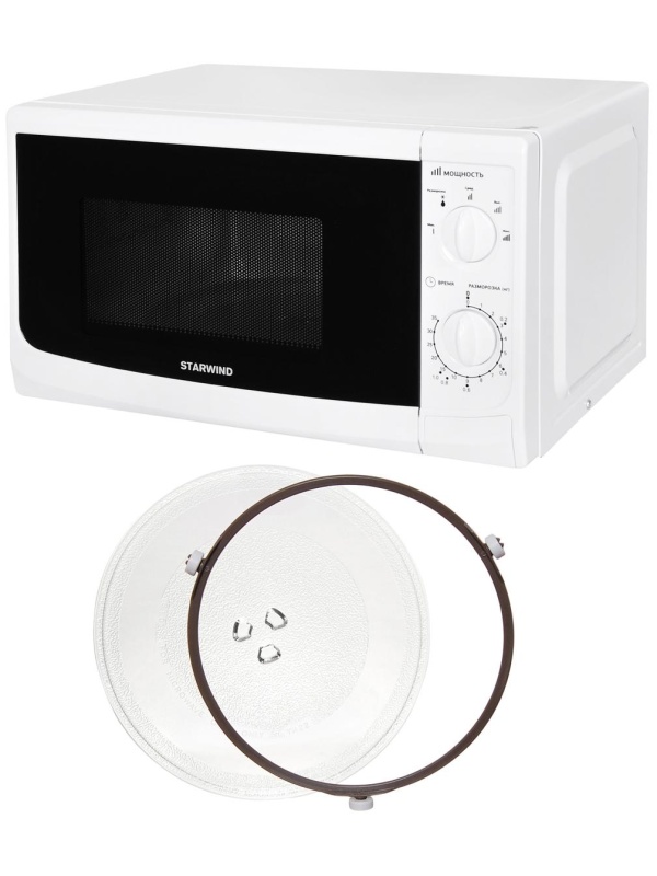 Микроволновая печь Starwind SWM5620, 20л, 700Вт, механическое управление, белая