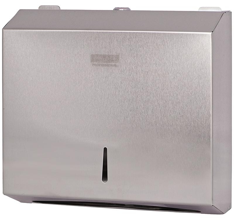 УЦЕНКА - Диспенсер для полотенец листовых OfficeClean Professional (Z-сл.), нержавеющая сталь