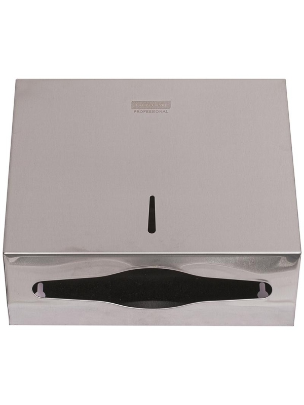 УЦЕНКА - Диспенсер для полотенец листовых OfficeClean Professional (Z-сл.), нержавеющая сталь